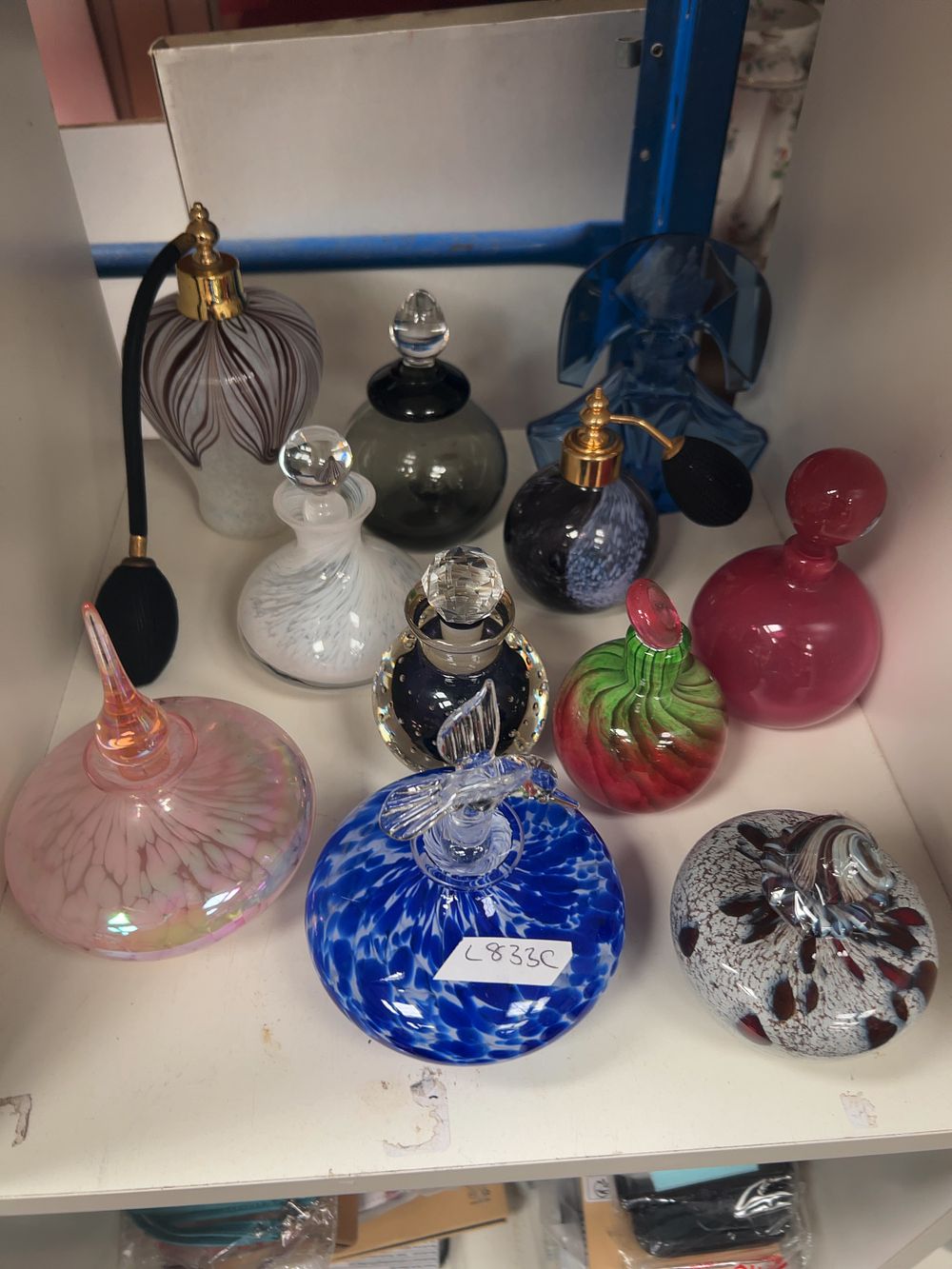 Lot 321: A Collection of Vintage style Decorative Glass Perfume Bottles