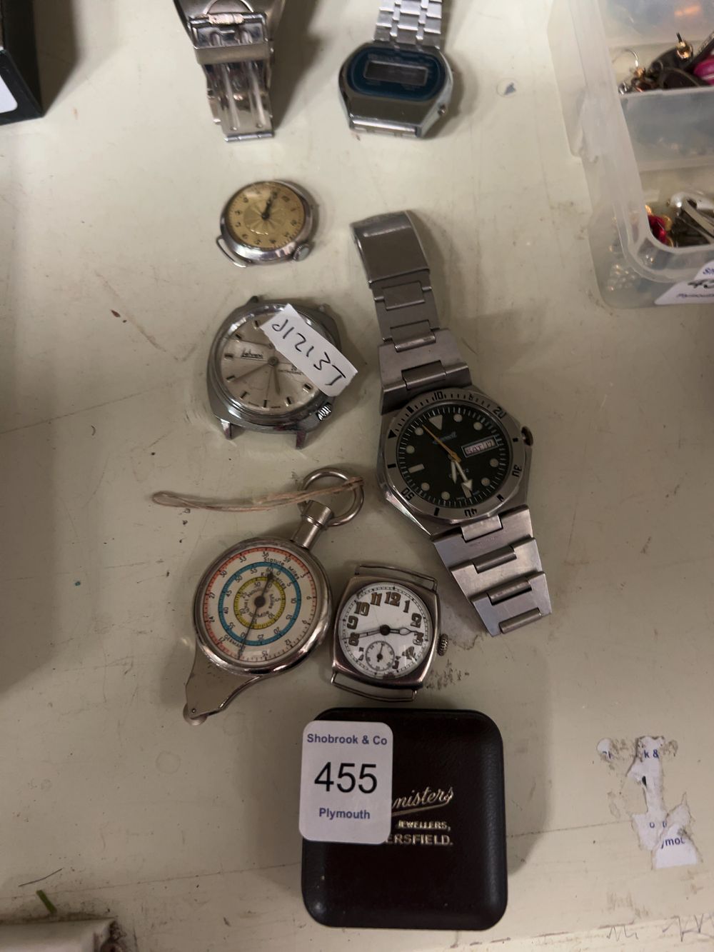Lot 455: A Collection of Assorted Vintage and Modern Wristwatches and Horological Tools including Accurist and Koyo Examples