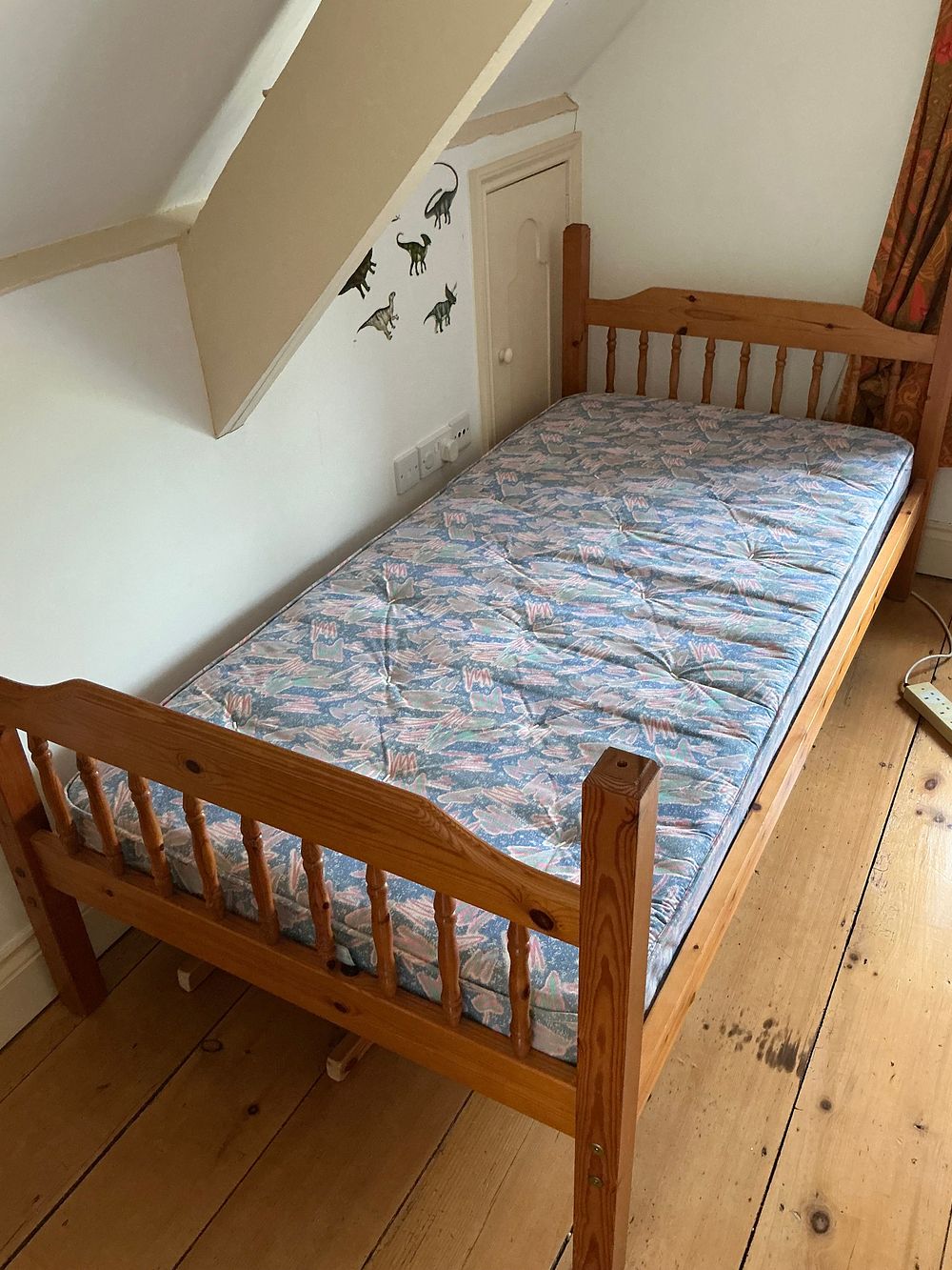 Lot 514: A Set of  Pine Bunk Beds with Two Mattresses