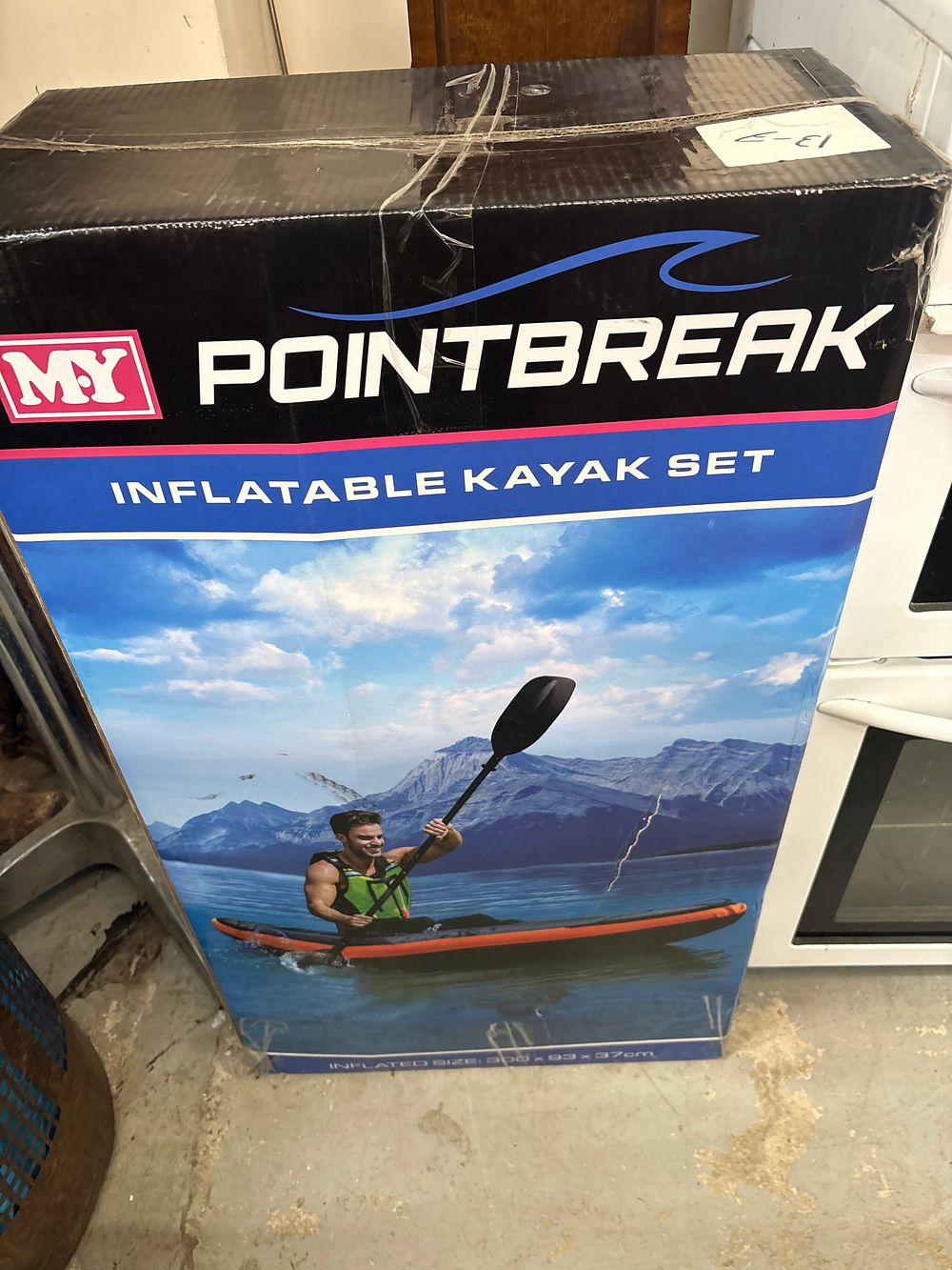 Lot 538: An MY Pointbreak Inflatable Kayak Set with Accessories