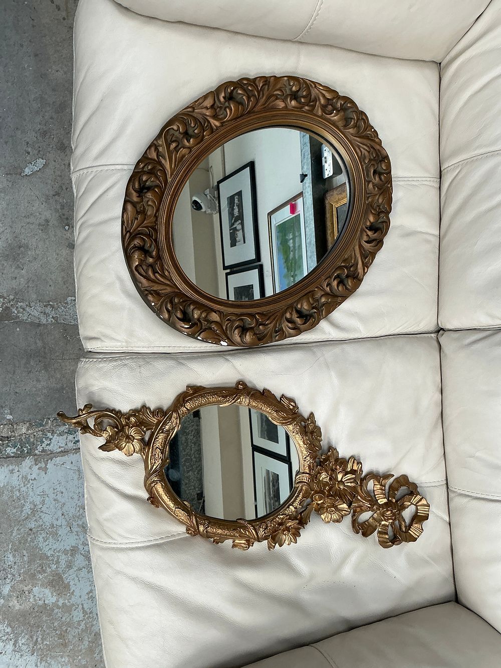 Lot 547: A Pair of Two Late 20th Century Decorative Wall Mirrors Including an Italian Example