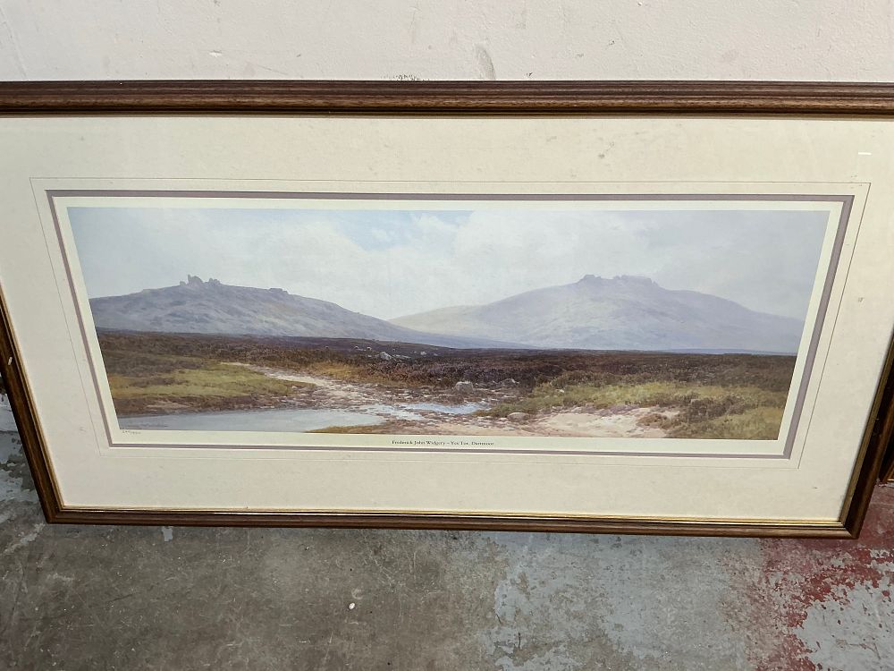 Lot 550: A Collection of Framed Dartmoor Landscape Artworks including Examples by Frederick John Widgery and Sidney Willson