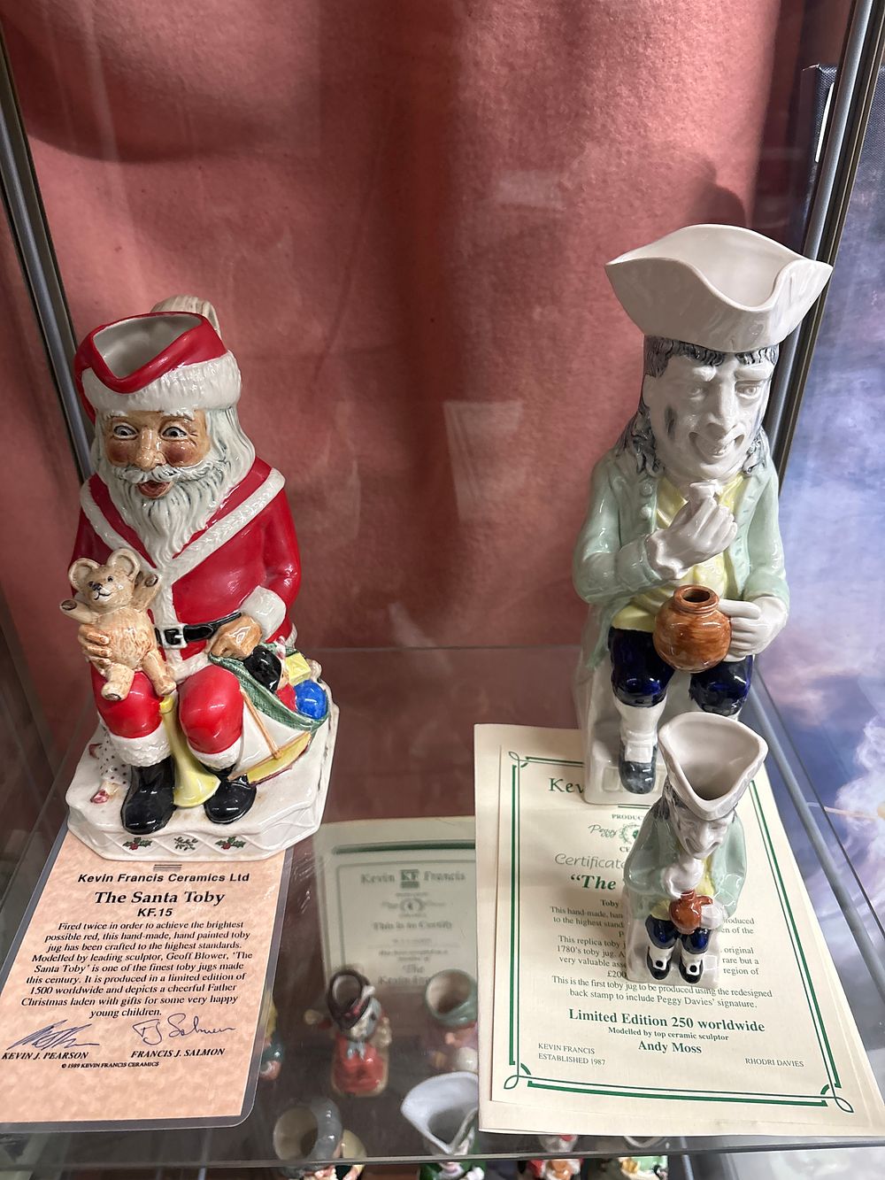 Lot 558: A Trio of Limited Edition Hand Painted Ceramic Toby Jugs Including Kevin Francis and Peggy Davies Examples