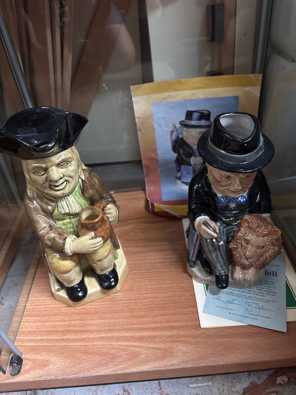 Lot 560: Two Ceramic Toby Jugs Including a Kevin Francis Ceramics Winston Churchill Figure