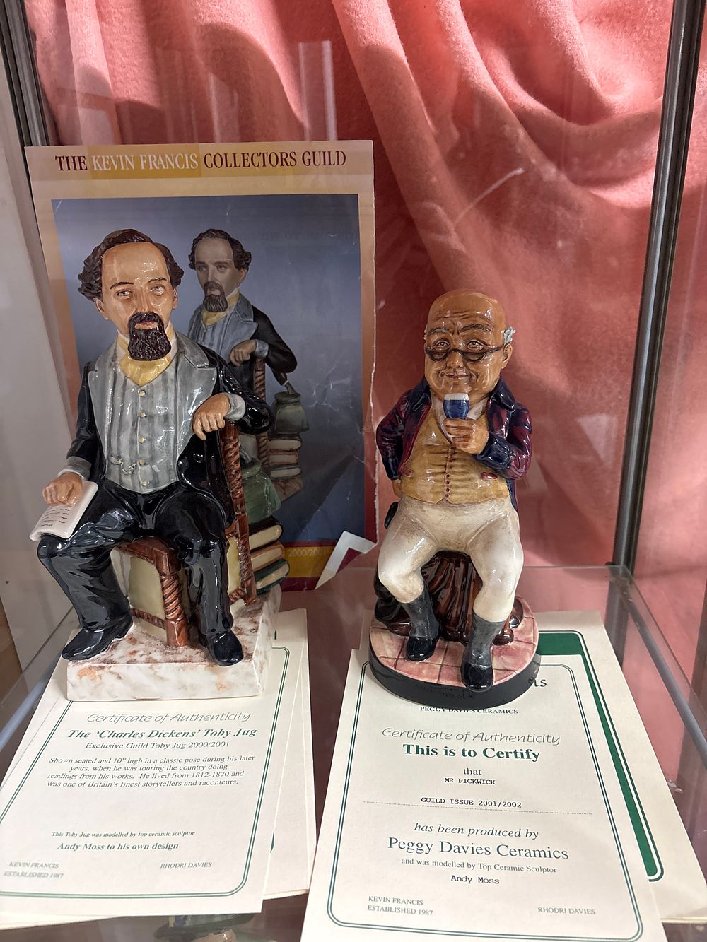 Lot 561: A Pair of Two Kevin Francis and Peggy Davies Ceramics Toby Jugs including Charles Dickens and Mr Pickwick