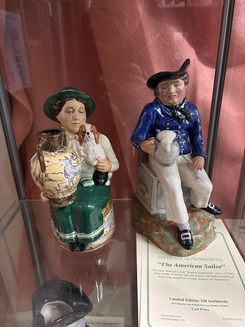 Lot 562: Two Glazed Ceramic Character Figurines including a Kevin Francis Example
