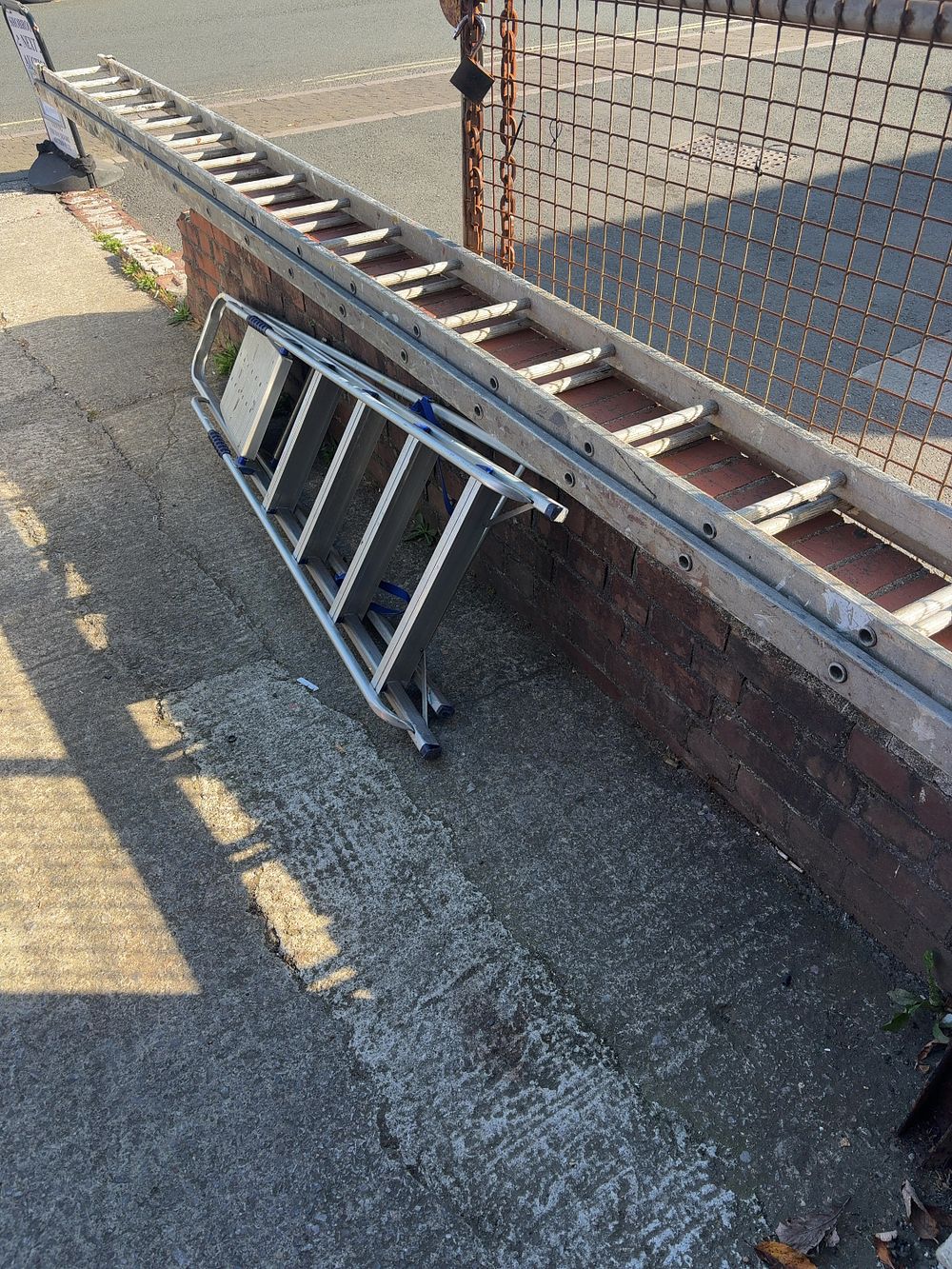 Lot 8: A Pair of Two Aluminium Ladders