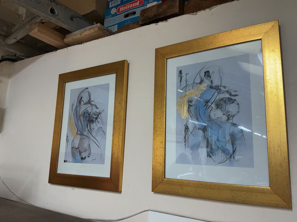 Lot 1: A Pair of Heidi Bresinsky Mixed Media Prints on Paper