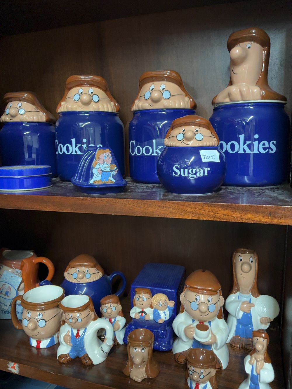 Lot 2: A Collection of Tetley Tea Folk Advertising Ceramics Including Wade England and Lyons Tetley Examples