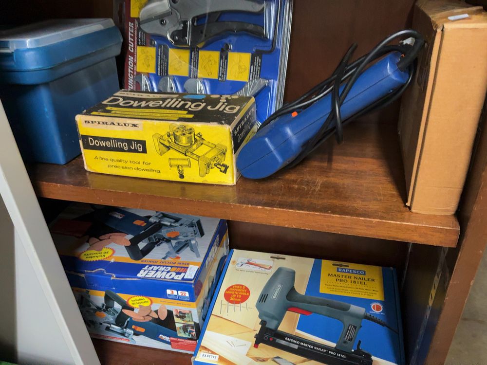 Lot 3: An Assortment of Woodworking and Power Tools including Power Craft, Rapesco, Draper and Spiralux Examples
