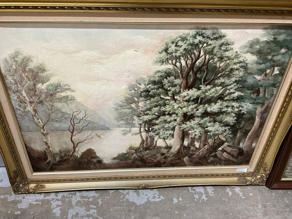 Lot 14: An Aubrey Fabing Oil on Canvas Landscape Painting