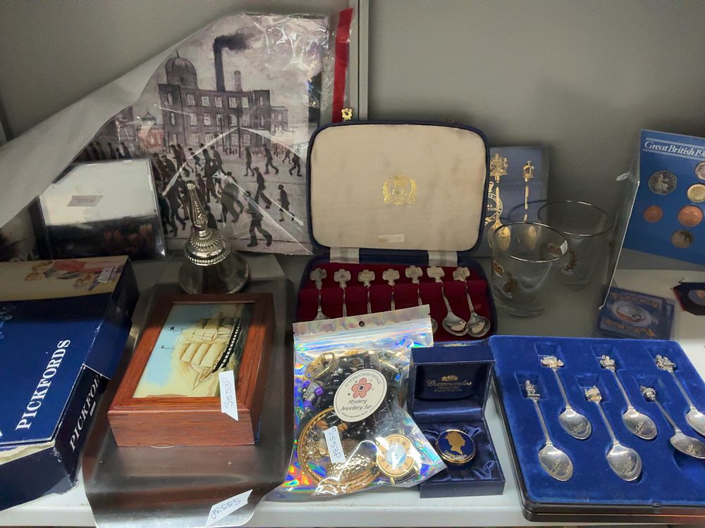 Lot 23: A Collection of British Royal Commemorative Memorabilia and Coin Sets including Lledo Examples