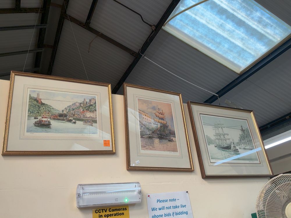 Lot 75: A Trio of Three 20th Century Frank Shipsides Limited Edition 'Maritime Prints of Bristol' (Signed)