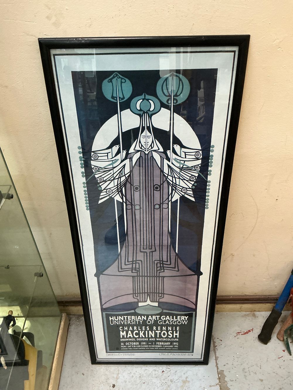 Lot 93: A Charles Rennie Mackintosh Glasgow Style Art Nouveau Exhibition Poster for the Hunterian Art Gallery
