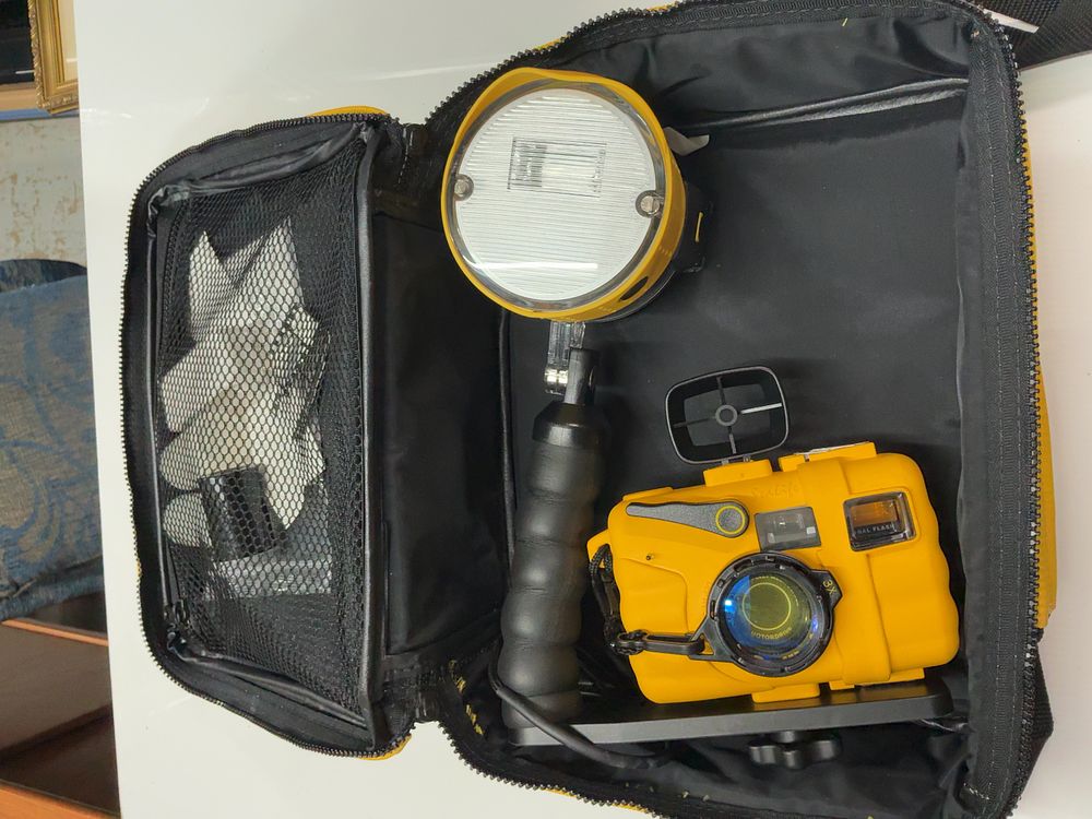 Lot 108: A SeaLife ReefMaster 35mm Underwater Camera Kit with External Strobe in Case