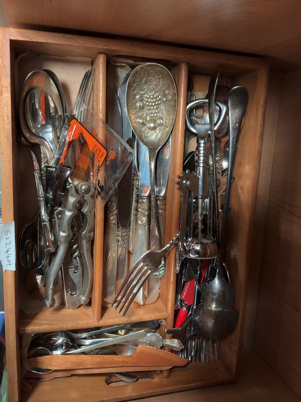 Lot 117: A Collection of Vintage Silver-Plated and Stainless Steel Flatware and Serving Pieces Including Bar Tools