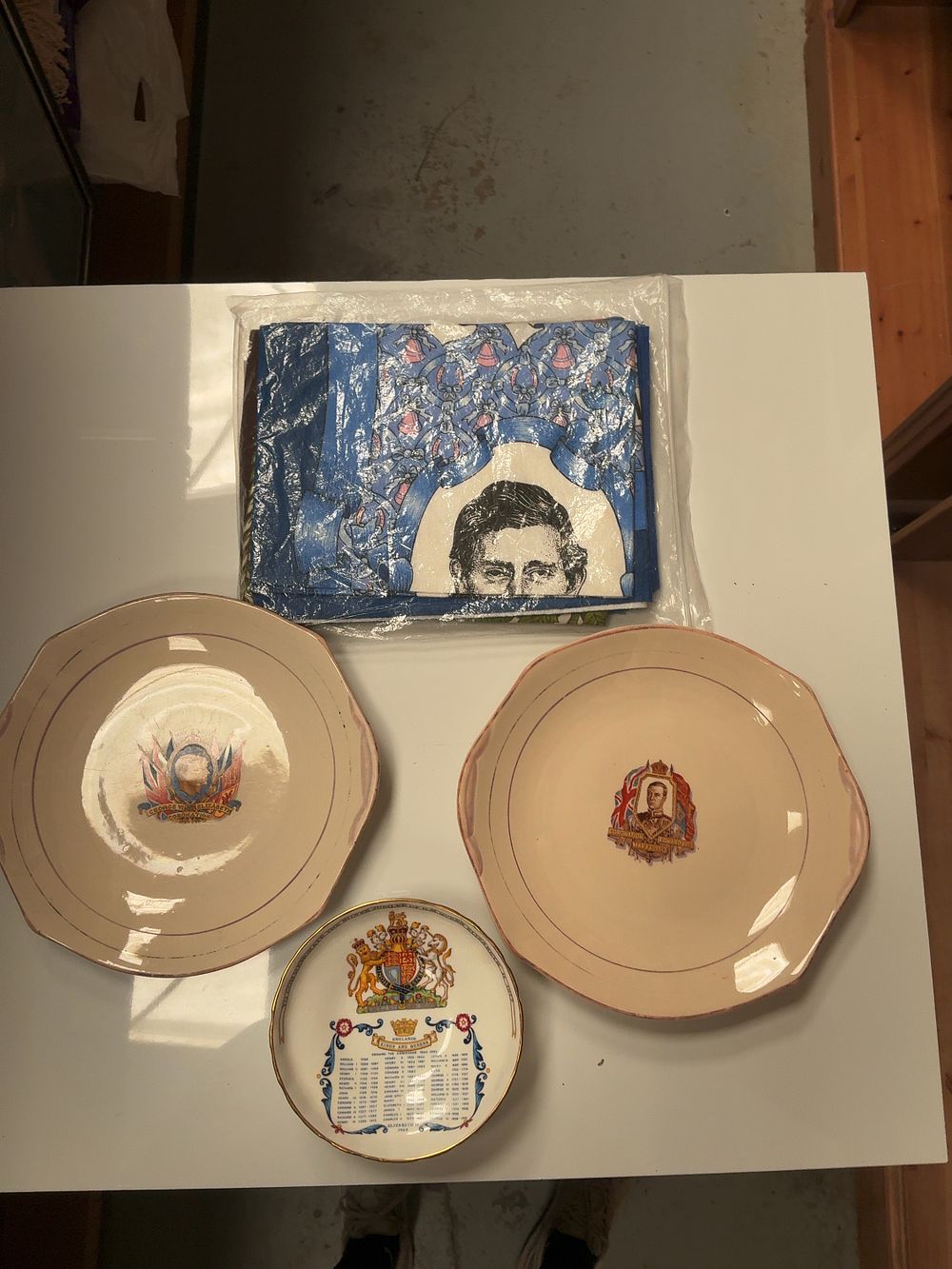 Lot 120: A Collection of British Royal Commemorative Ceramics and Ephemera Including Aynsley and Royal Winton Examples