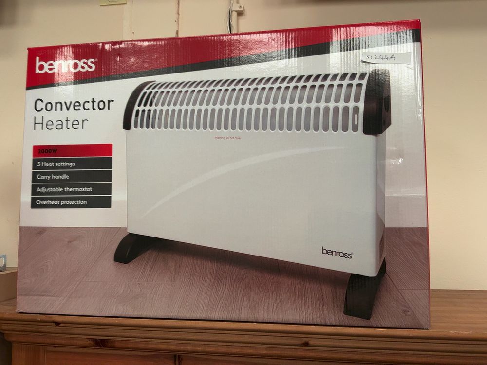 Lot 136: A Benross 2000W Convector Heater in Original Manufacturer Packaging