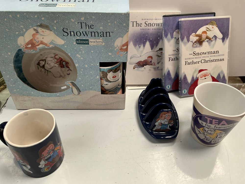 Lot 159: A Collection Of Character Themed Ceramic Tableware And Media Including Johnson Brothers And Wade Examples