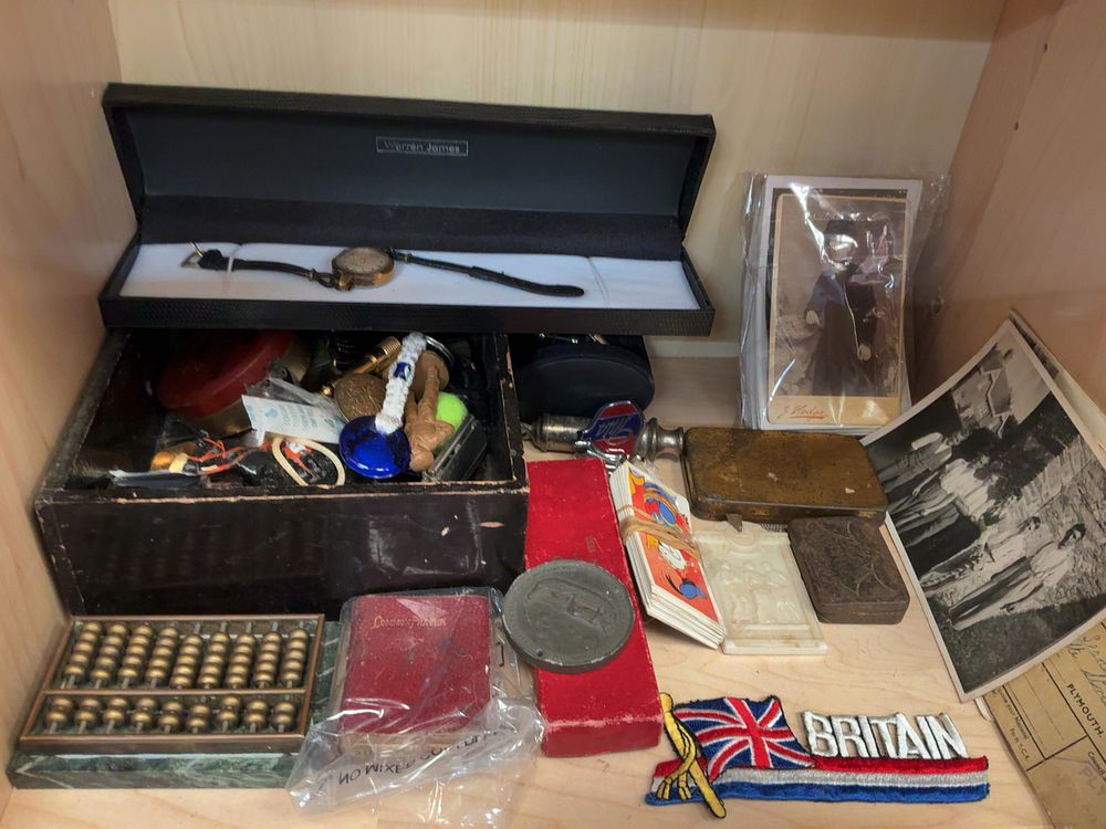 Lot 163: A Collection of Vintage Collectibles and Ephemera including a Warren James Ladies' Wristwatch and Commemorative Items