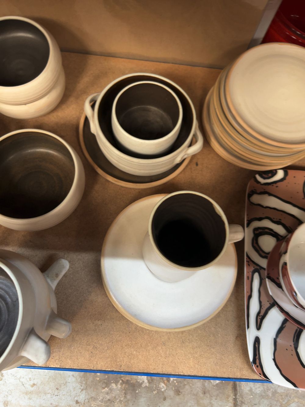 Lot 189: A Collection of Studio Pottery and Fine Bone China including Examples by John Dennis Bullock and Alperstein Designs
