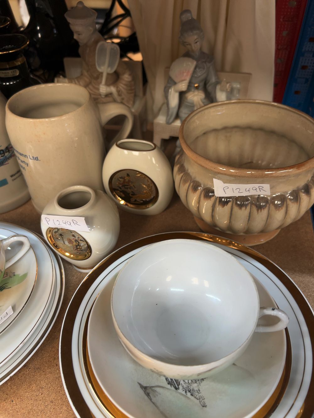 Lot 198: An Assortment of Decorative Ceramics and Glassware including Wandel & Goltermann Steins and Chokin Art Vases