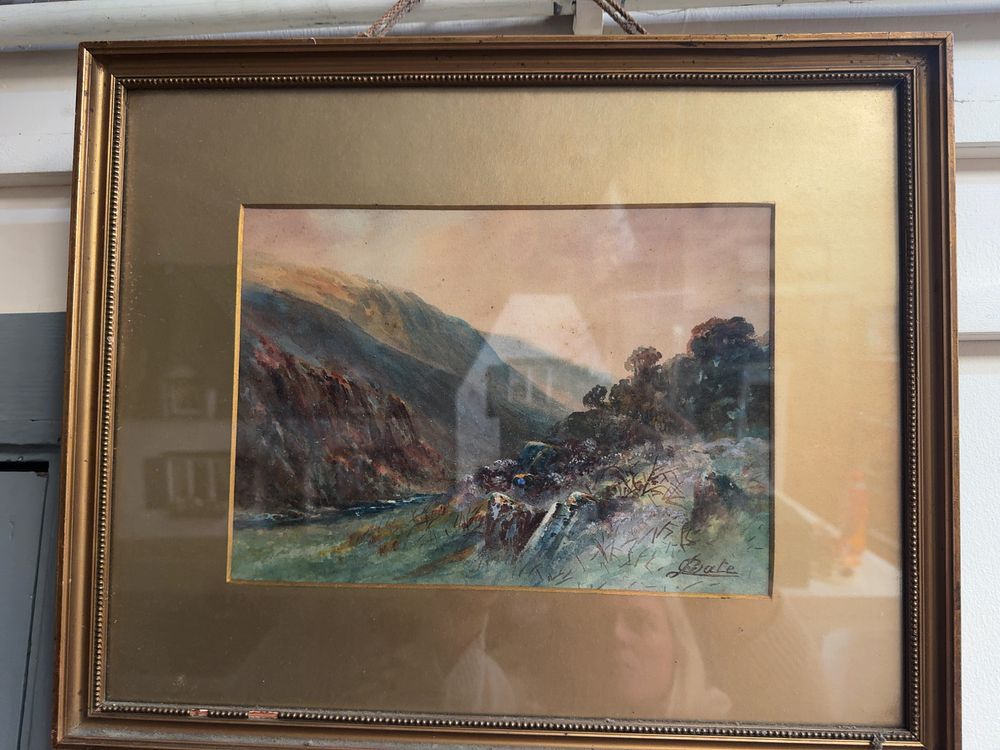 Lot 212: A Trio of Three British School Watercolours including Two Works by Bate