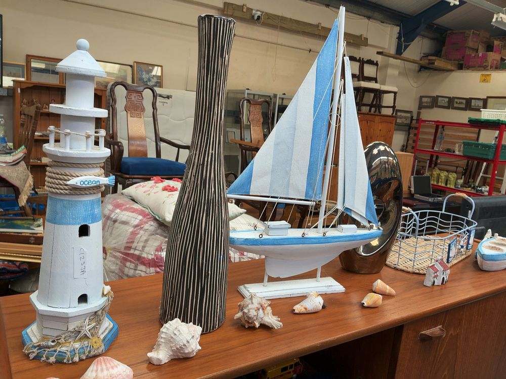 Lot 247: A Collection of Nautical style Decorative Home Ornaments and Contemporary Sculptures