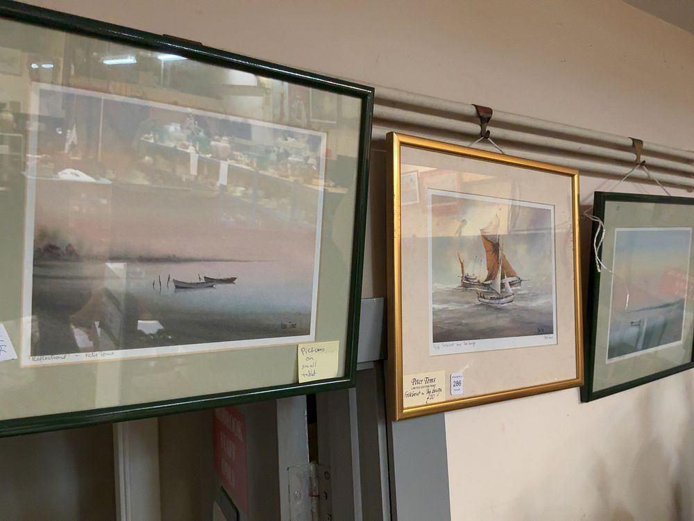 Lot 286: Three Framed Peter Toms Marine Scene Prints