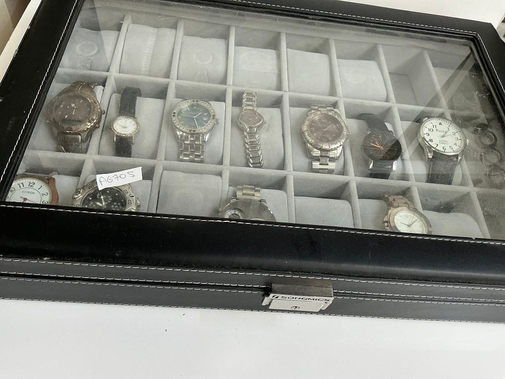 Lot 300: A Collection of Twelve Men's and Ladies' Wristwatches Including D&G, Sekonda, and Ingersoll Examples in Presentation Case