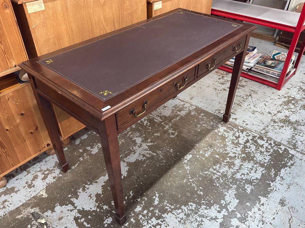 Lot 316: A George III Style Mahogany Writing Table