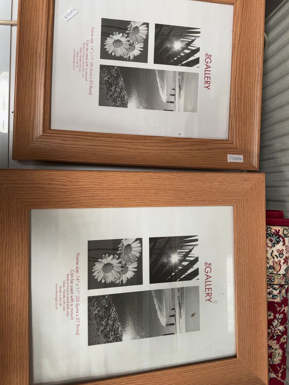 Lot 392: A Pair of Two Contemporary The Gallery Oak Effect Picture Frames