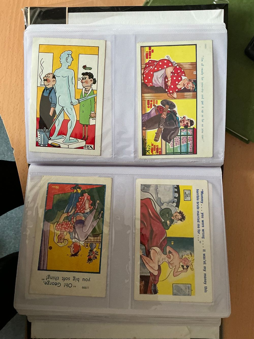 Lot 3: A Collection of Vintage British Comic and Topographical Postcards in a Modern Album