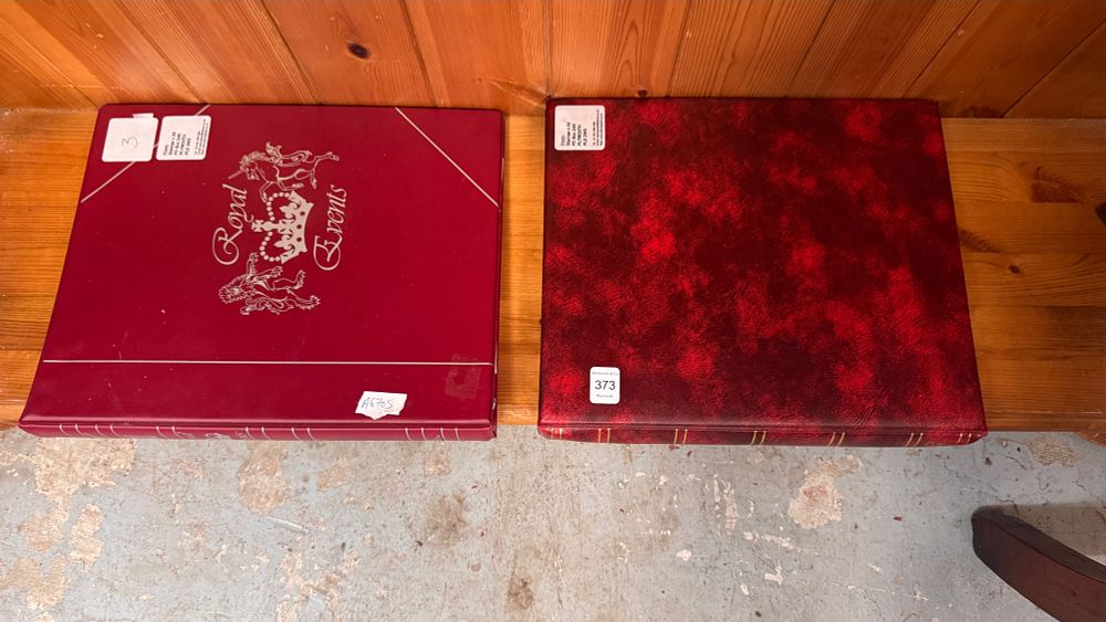 Lot 373: A Collection of Two Royal Commemorative Stamp Albums containing Commonwealth Postal Issues