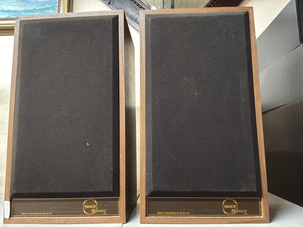 Lot 12: A Pair of Tannoy Mercury M20 Hi-Fi Bookshelf Loudspeakers