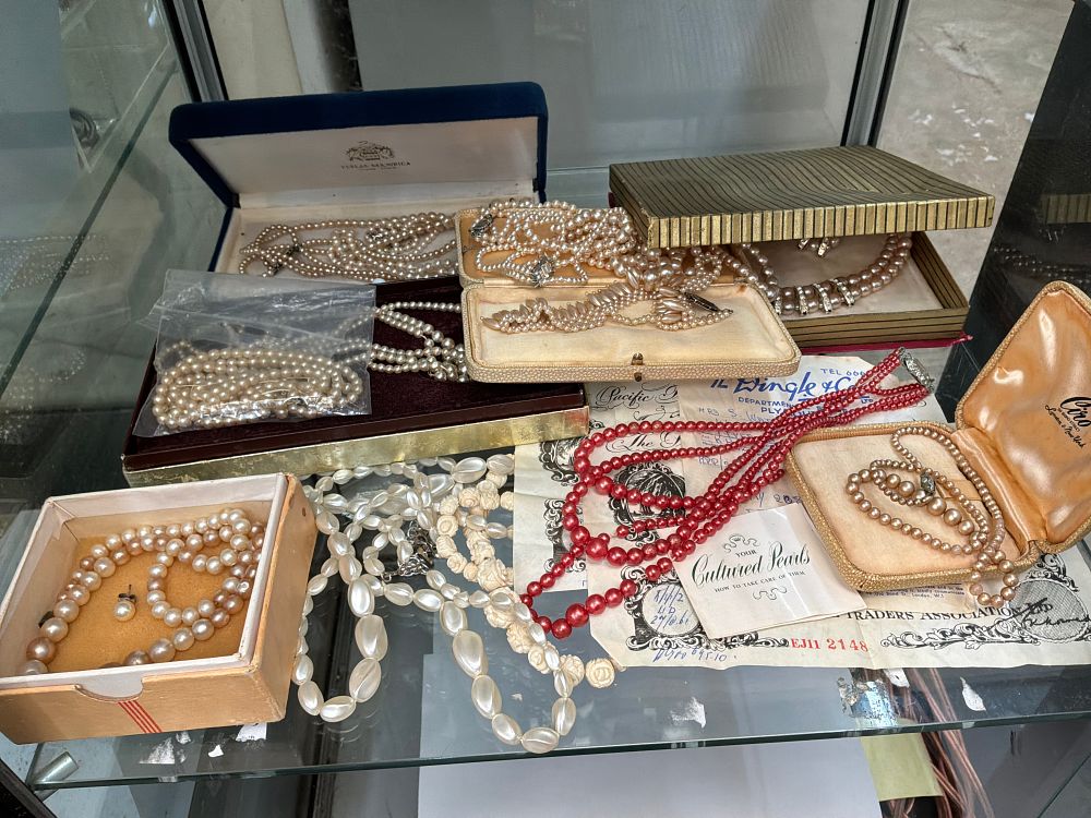 Lot 64: A Collection of Cultured and Costume Pearl Style Jewellery Including Majorica and Ciro Examples