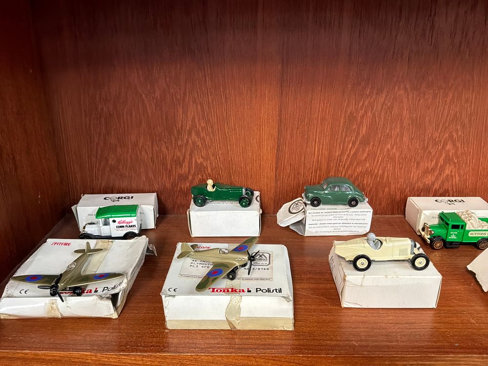 Lot 86: A Collection of Die-Cast Model Vehicles and Aircraft Including Corgi and Matchbox Examples
