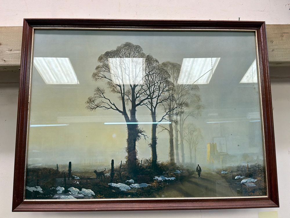 Lot 196: A Gerald Coulson Winter Landscape Colour Print