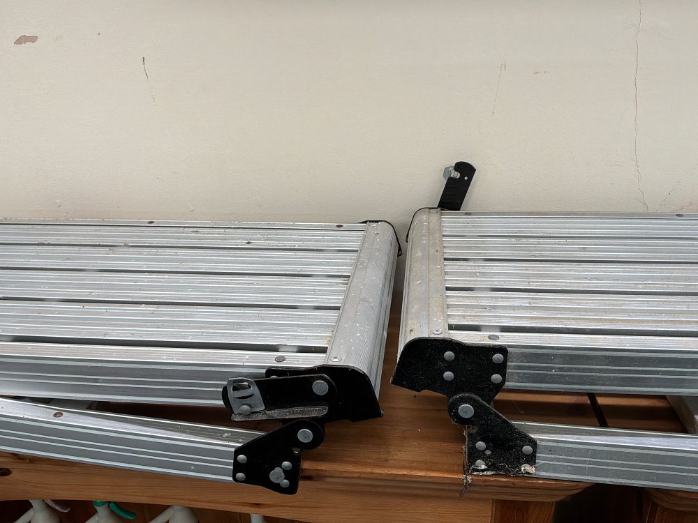 Lot 197: Two Aluminum Folding Work Platforms