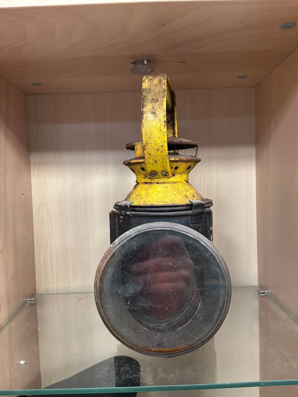 Lot 209: A Vintage British Railways Style Metal Hand Lantern