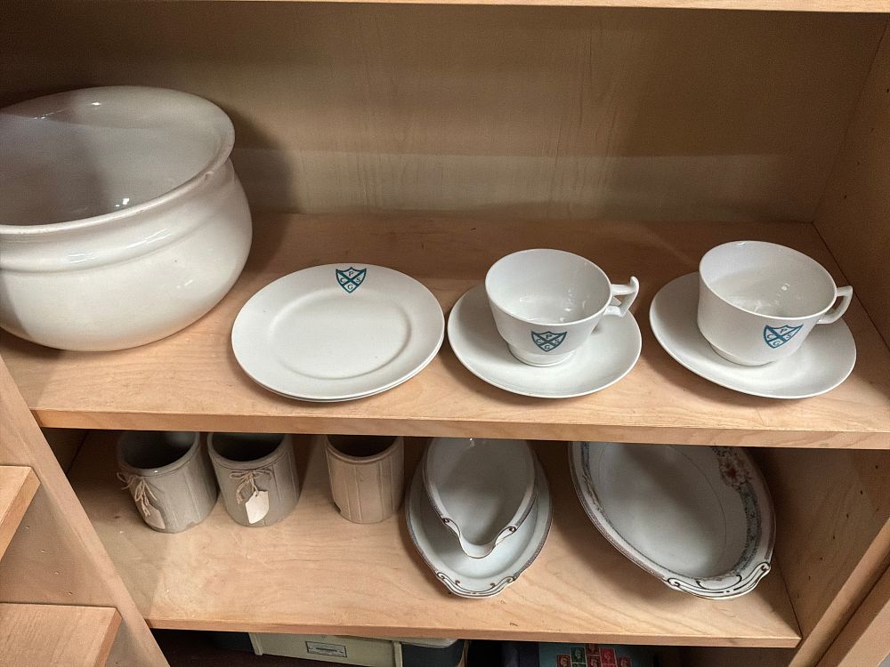 Lot 224: A Collection of Ceramic Tablewares and Utility Vessels Including Transferware and Advertising Stoneware