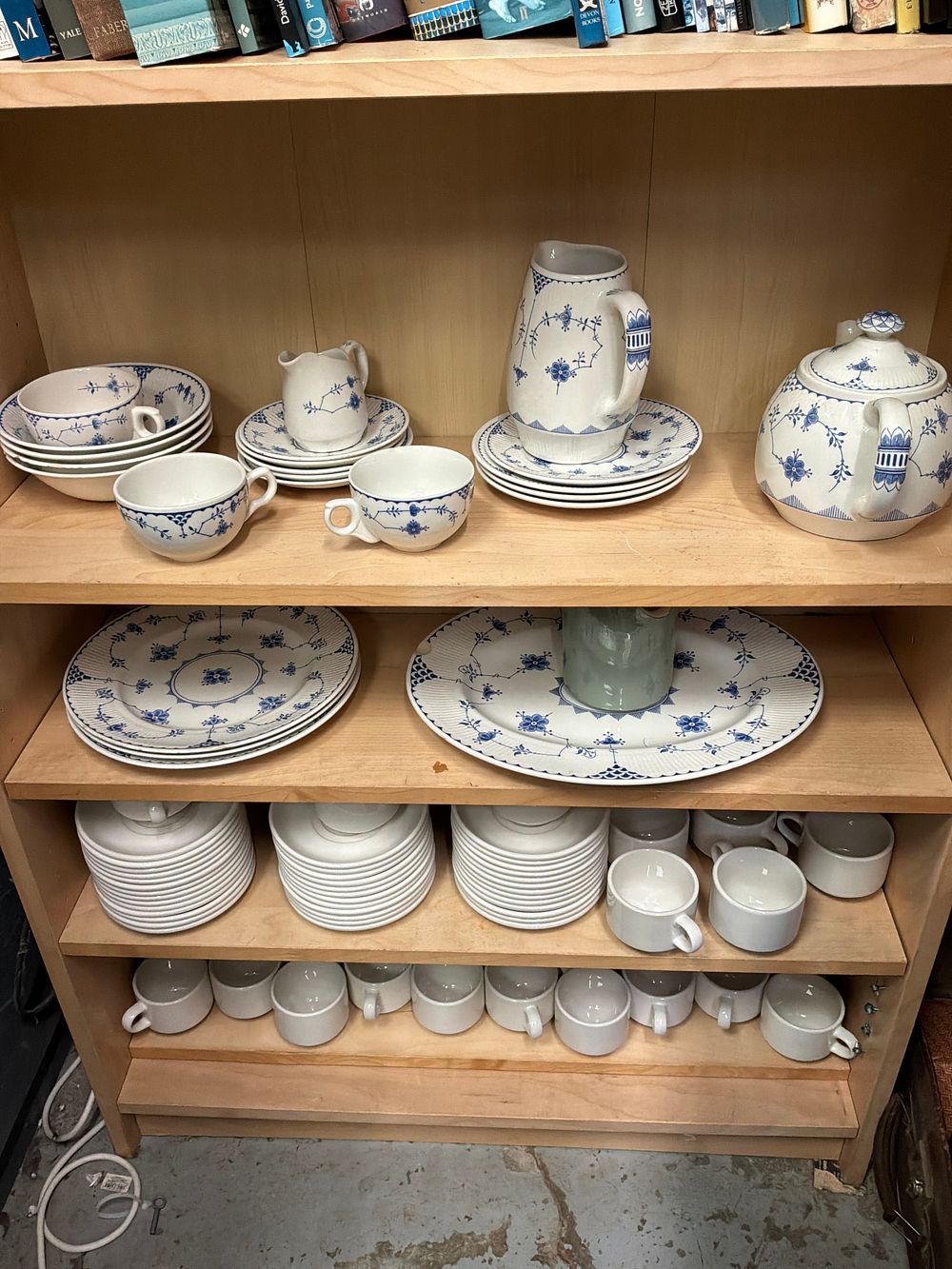 Lot 227: A Collection of Blue and White Ceramic Tableware Including Furnivals Denmark Examples