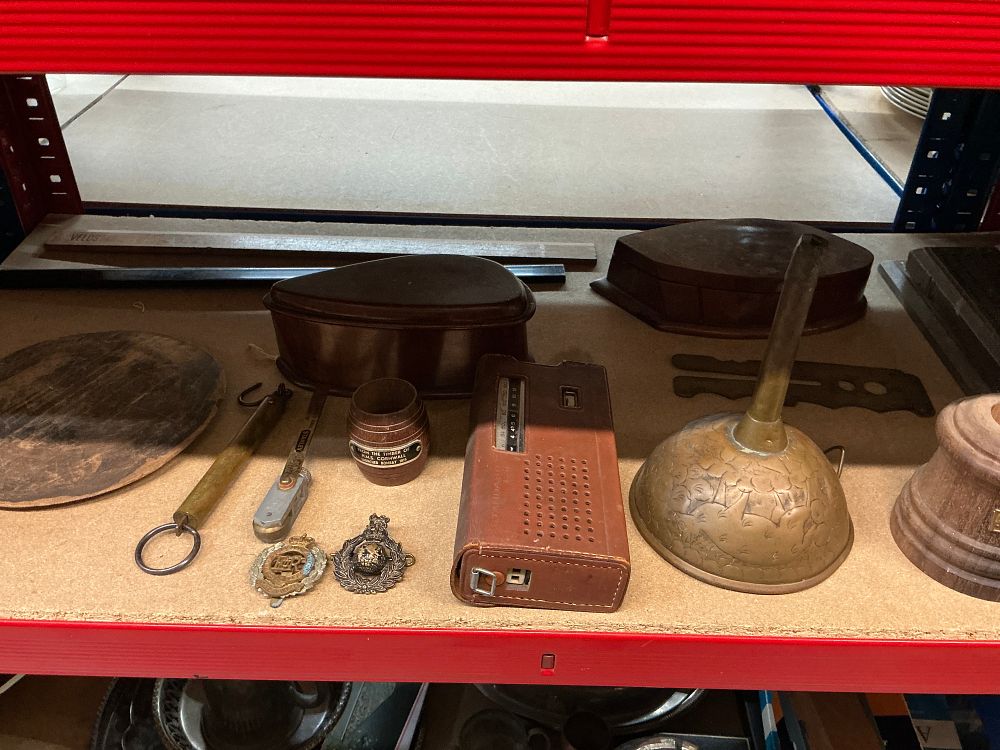 Lot 253: A Collection of Vintage Maritime and Military Memorabilia Including Standard and Stanley Examples