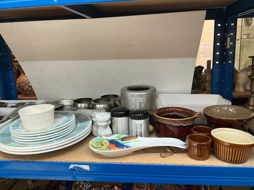 Lot 281: A Collection of Ceramic Tableware and Kitchenalia including Harrison Brothers and Howson Examples