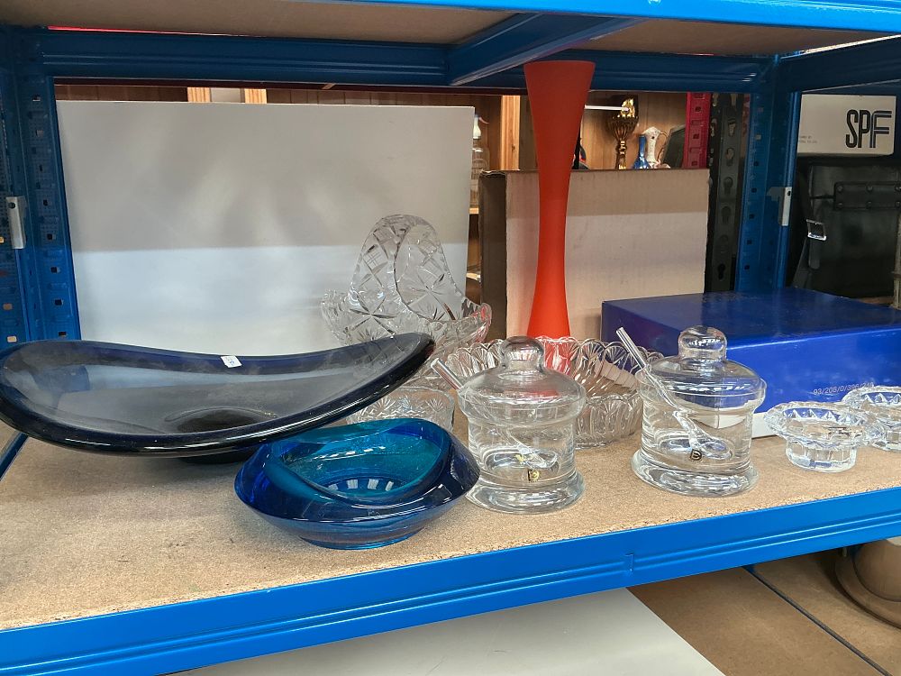 Lot 293: A Collection of Decorative Glass and Cut Lead Crystal Items including Bohemia Crystal Examples