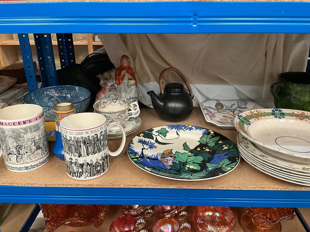 Lot 296: A Collection of English Ceramic Tableware Including Carlton Ware and Royal Doulton Examples