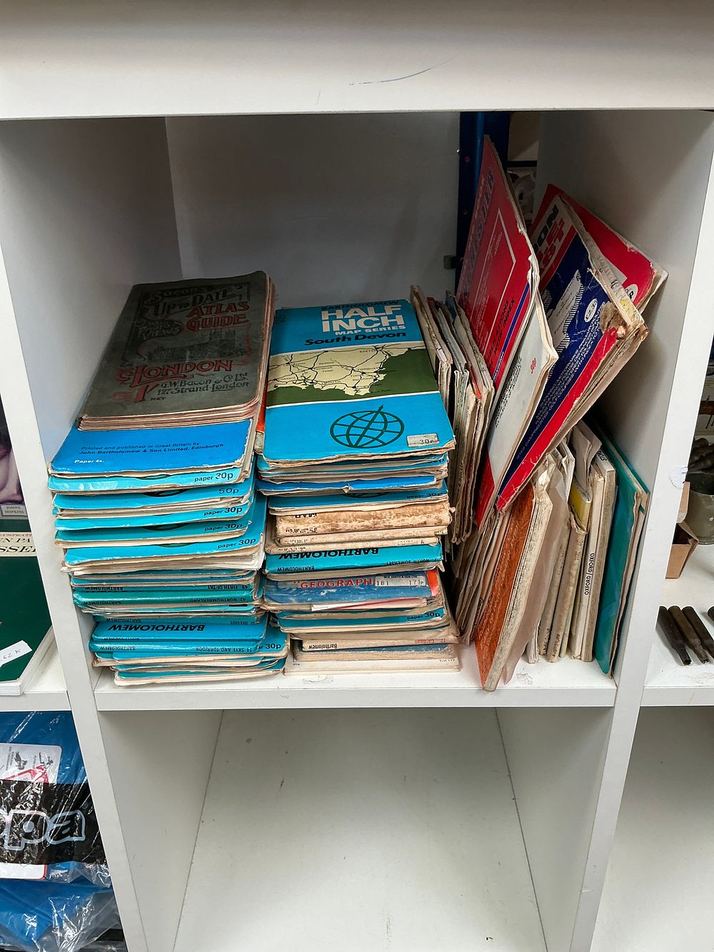 Lot 323: A Collection of Vintage British Maps and Guides Including Bartholomew and Bacon Examples