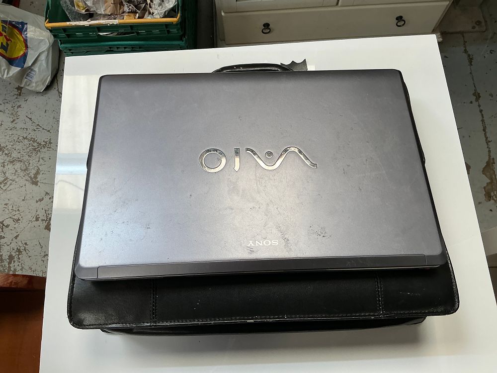 Lot 327: A Sony VAIO VGN-NW11S Laptop with Power Supply and Briefcase