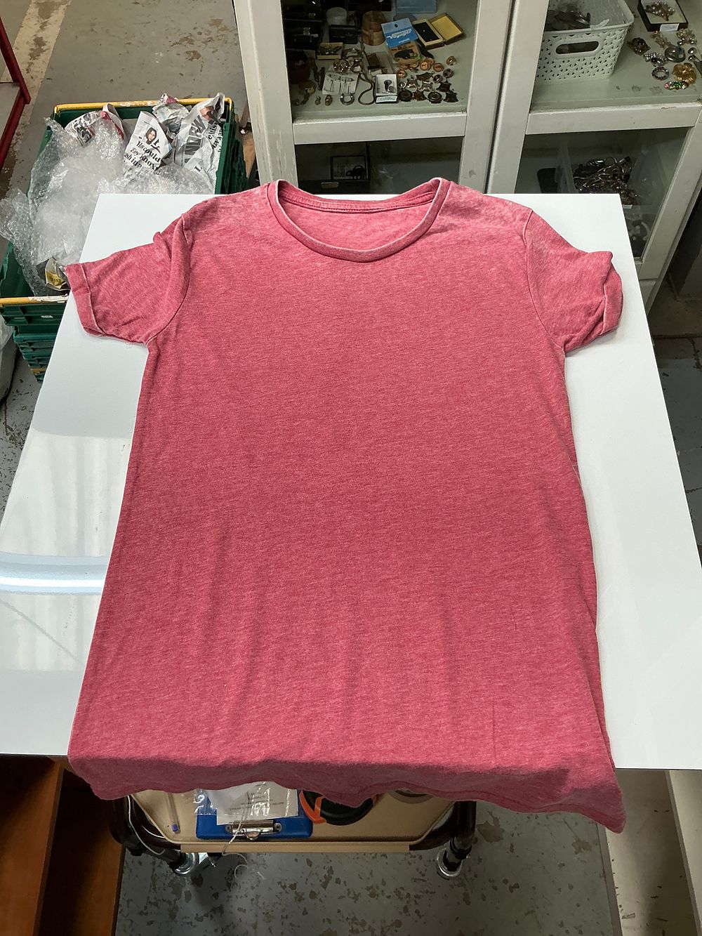 Lot 328: A Collection of Red Heather Cotton Blend T-Shirts
