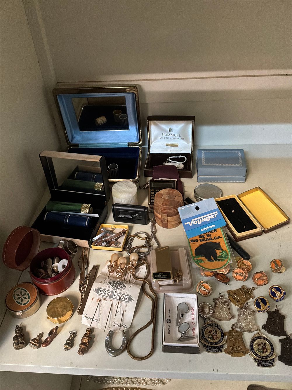 Lot 428: A Collection of Vintage Costume Jewellery and Personal Accessories Including National Association of Teachers of Dancing Examples